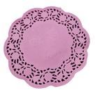 Doilies toalha de papel rendado Redondo 12,5cm Rosa 52 un