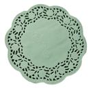 Doilies toalha de papel rendado Redondo 12,5cm Verde 52 un