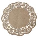 Doilies toalha de papel rendado Redondo 25cm Kraft 52 un