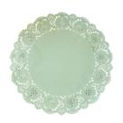 Doilies toalha de papel rendado Redondo 34,5cm Verde 52 un