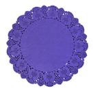 Doilies toalha de papel rendado Redondo Roxo 34,5cm 52un