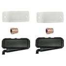 Dois Kits Caixa de Passagem Split POP + Tampa Split POP TPP003 + Luva PVC Rosca 3/4