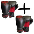 Dois Pares de Luvas De Boxe Muay Thai, Kickboxing, Treino Sparring Atacado