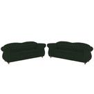 Dois Sofás Chesterfield Merlo 3 lugares 1,80 - Suede Verde Musgo / Decoração, recepção, Barbearia, sala tv Dois Sofás Chesterfield Merlo 3 lugares 1,80 - Suede Verde Musgo / Decoração, recepção, Barbearia, sala tv