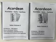 Dois Volumes Solos Acordeão Acordeon 200 Pg 145 Músicas