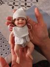 Doll Bags Mini Silicone Baby de 6 polegadas, corpo inteiro realista