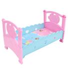Doll Bed Toy, conjunto de berço de plástico para bonecas, móveis para crianças