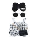 Doll Clothes Muomdid para boneca de 17 cm, macacão elegante branco