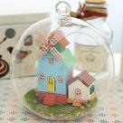 Doll House Cutebee Miniature DIY com móveis para crianças
