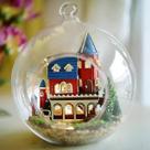 Doll House Cutebee Miniature DIY com móveis para crianças