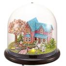 Doll House Cutebee Miniature DIY com móveis para crianças