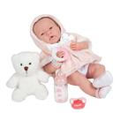 Doll JC Toys All-Vinyl La Newborn com acessórios Real Girl