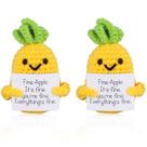 Doll NQEUEPN Funny Positive Abacaxi Tricotado em Crochê x2