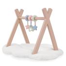 Doll Play Gym LullaBaby com 3 brinquedos pendurados para bonecas Doll Play Gym LullaBaby com 3 brinquedos pendurados para bonecas