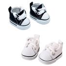 Doll Shoes Lukax Mini Tênis de lona com cadarço 17 cm/15 cm