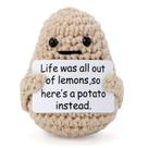 Doll Utosday Funny Positive Potato Crochet 7,62 cm de Natal