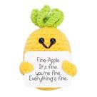 Doll XIHIRCD Funny Positive Abacaxi Crochet com cartão Kids Doll XIHIRCD Funny Positive Abacaxi Crochet com cartão Kids