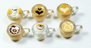 Dollhouse Miniature Coffee Latte Art em escala 1:6 conjunto de 6