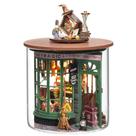 Dollhouse Montidey Magic Shop com capa à prova de poeira e LED de 9 cm