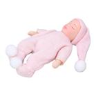 Dollhouse Porcelain Toddler Thfeeon escala 1:12 com suéter rosa
