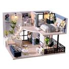 Dollhouse TuKiie DIY em miniatura com móveis em escala 1:24 Dollhouse TuKiie DIY em miniatura com móveis em escala 1:24
