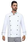 Dolmã chef cozinha masculino algodão bandeira