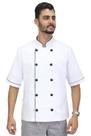 Dolmã chef cozinha masculino manga curta