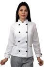 Dolmã chef de cozinha feminina