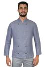 Dólmã chef de cozinha masculina Jeans