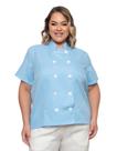 Dolma Chef Feminina Plus Size Teodora Azul Claro