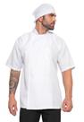 Dolma Chef Masculina Manga Curta Branco Milão