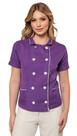 Dolma Feminina Manga Curta Oxford Celine Roxo