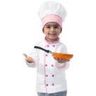 Dólmã Infantil Unissex Para Crianças Mestre Cuca Cozinheiro Algodão Presente Fotografia