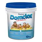 Domclor Hipoclorito de Calcio 65 Balde 10kg Cloro Para Piscinas Granulado Tratamento Limpeza