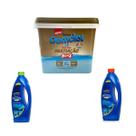 Domclor Multiação 3Kg Neoclor Algicida Manutenção E Clarificante 1L