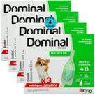 Dominal pipeta para cães 1 a 5kg 0,5ml verde 3 unid. kit com 4 cxs prevenção de pulgas e carrapatos