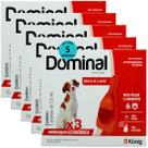 Dominal pipeta para cães 10,1 a 25kg 2,5ml vermelho 3 unid. kit com 5 cxs prevenção de pulgas e carrapatos Dominal pipeta para cães 10,1 a 25kg 2,5ml vermelho 3 unid. kit com 5 cxs prevenção de pulgas e carrapatos