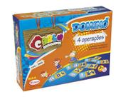Domino 4 Operações - MDF 28 Peças - Caixa Papelao