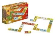 Dominó dinos c/ 28 peças brinquedos junges Dominó dinos c/ 28 peças brinquedos junges