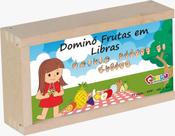 Domino Frutas em Libras - MDF 28 Peças Domino Frutas em Libras - MDF 28 Peças