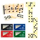 Domino Profissional Em Plastico Grosso 7mm No Estojo Resistente 28 Peças Art Brink