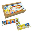 Dominó Religioso Nascimento de Jesus Jogo Pedagógico Brinquedos Educativos Infantil de Madeira Carlu Criança 3 anos Dominó Religioso Nascimento de Jesus Jogo Pedagógico Brinquedos Educativos Infantil de Madeira Carlu Criança 3 anos