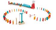 Domino Set Hape Mighty Hammer Domino de madeira dupla face para crianças a partir de 4 anos
