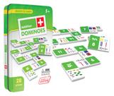 Dominós Toy Junior Learning Addition com lata de colecionador