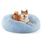 Donut calmante Bed Bed Sure, lavável para cães médios, azul Donut calmante Bed Bed Sure, lavável para cães médios, azul