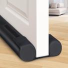 Door Draft Stopper BlissTrends cobre aberturas de até 6 cm em preto