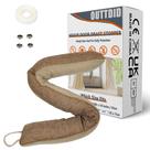 Door Draft Stopper OUTTDID 91 cm de comprimento x 10 cm de largura - amarelo