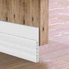 Door Draft Stopper Sysmie Door Sweep Seal Gap 4,2 cm branco