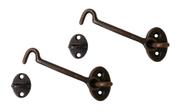 Door Hook Latch & Eye QCAA Heavier Duty Brass 5 Antique Copper