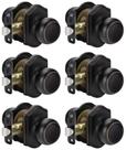 Door Knob goldenwarm Oil Rubbed Bronze Passage, pacote com 6